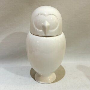 Po Owl White Porcelain Sugar Dispenser